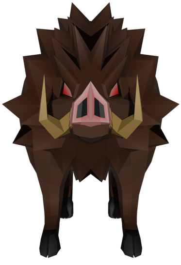 Low Poly Warthog (2.265 tris)