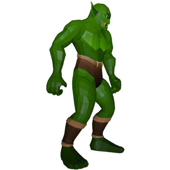 Low Poly Orc - side view (2.784 tris)