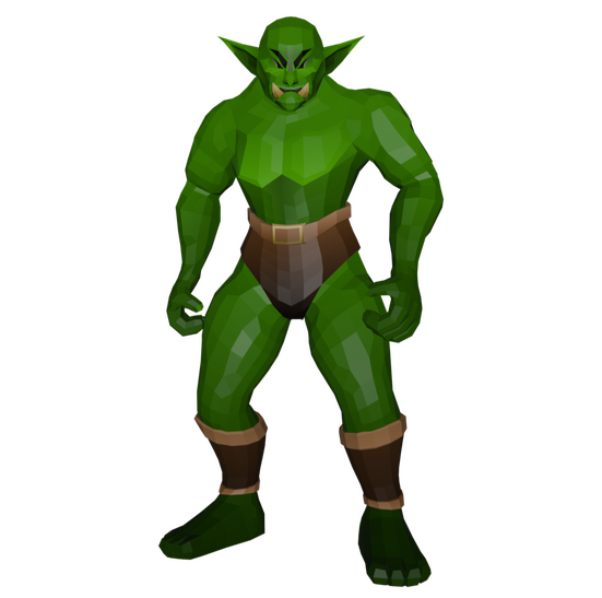 Low Poly Orc - front view (2.784 tris)