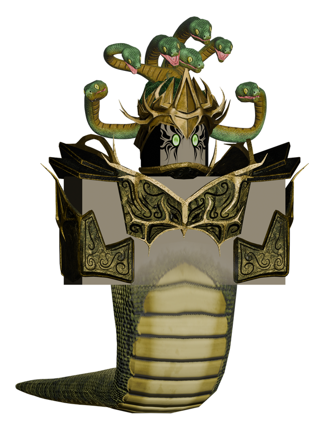 Medusa Race (22.373 tris - due to rigged snakes on head)