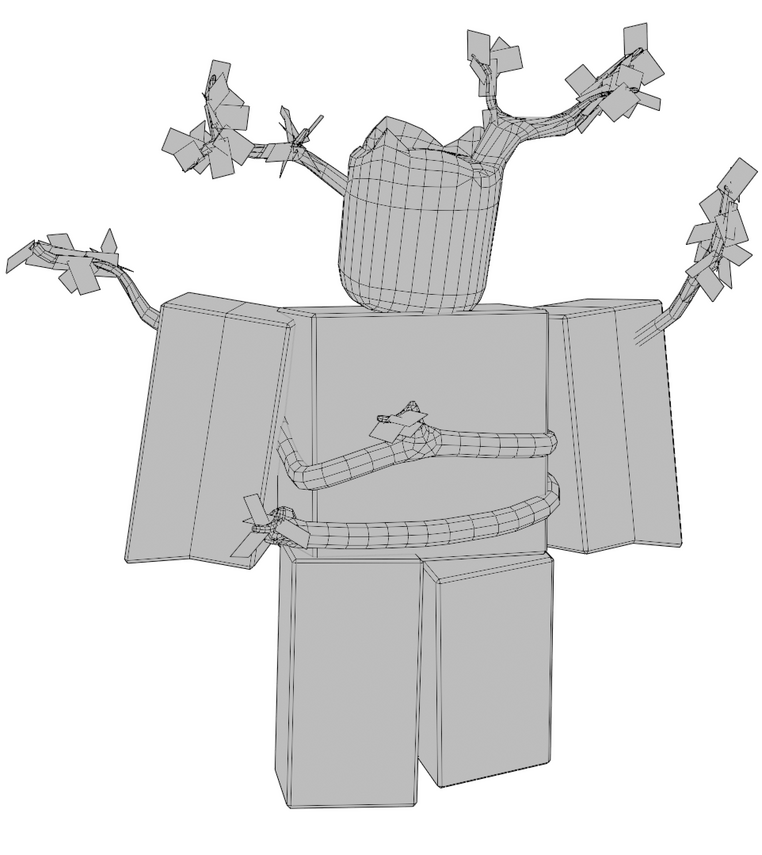 Ent Race With view on the topology (4.961 tris)