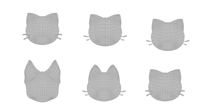 Heads Pack 2 With view on the topology