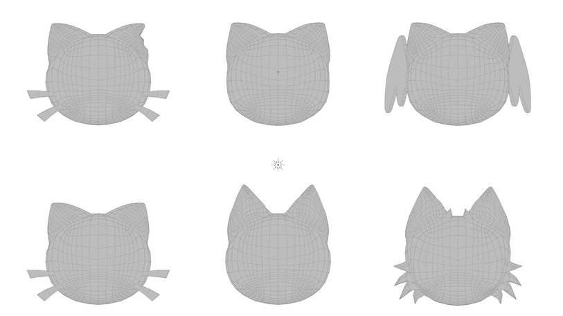 Halloween Heads With view on the topology